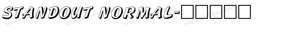 Standout Normal字体转换